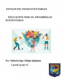 ESTILOS DE VIDA SUSTENTABLE