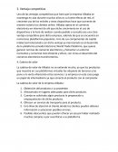 Ventaja competitiva. Cadena de valor