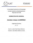 Administración general Actividad 1. “La empresa”