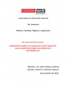 IMPORTANCIA DE LA CALIDAD E INOCUIDAD DE LOS ALIMENTOS PARA LOS PAÍSES EN DESARROLLO