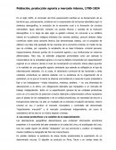 Población, producción agraria y mercado interno, 1700-1824