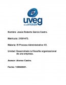 Desarrollo de la filosofia organizacional de una empresa