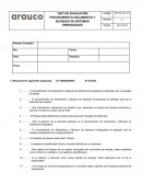 TEST DE EVALUACIÓN PROCEDIMIENTO AISLAMIENTO Y BLOQUEO DE SISTEMAS ENERGIZADOS