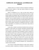 GUERRA DEL GAS EN BOLIVIA, LAS HERIDAS AÚN DUELEN