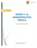Bonin y la administracion publica