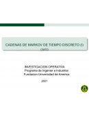 Investigación operativa Cadena de Merkov