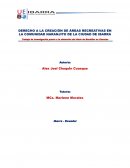 DERECHO A LA CREACIÓN DE ÁREAS RECREATIVAS EN LA COMUNIDAD NARANJITO DE LA CIUDAD DE IBARRA