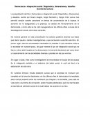 Democracia e integración social: Diagnóstico, dimensiones y desafíos