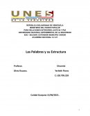 Redaccion y ortografia. Las Palabras y su Estructura