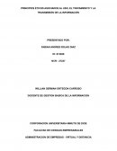 PRINCIPIOS ÉTICOS ASOCIADOS AL USO, EL TRATAMIENTO Y LA TRANSMISIÓN DE LA INFORMACIÓN