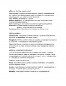 Como se clasifican los alimentos