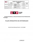 FORMATO DEL PLAN OPERATIVO DE INTERNADO