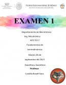 Examen de termodinámica