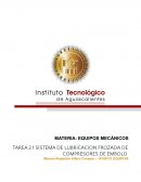 Lubricacion forzada en compresor de embolo