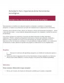 Foro. Importancia de las herramientas tecnológicas