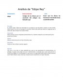 Análisis de “Edipo Rey”