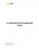 La importacia de la seguridad social