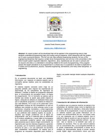 Sistema experto para programación M.A.J.O. Página 1