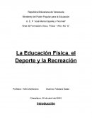 La Educación Física, el Deporte y la Recreación