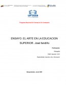 ENSAYO: EL ARTE EN LA EDUCACION SUPERIOR