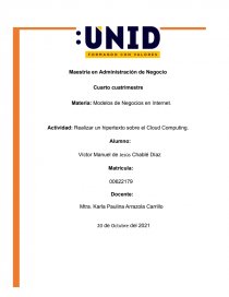 Hipertexto sobre los Cloud computing. Página 1