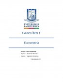 Examen de econometría