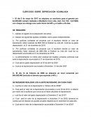 EJERCICIOS SOBRE DEPRECIACION ACUMULADA