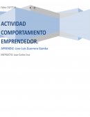 Actividad Comportamiento emprendedor