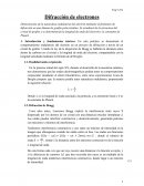 Difracción de electrones