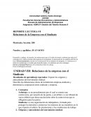 Reporte Lectura #8 ADM-211 Unidad VIII- Relaciones de la Empresa con el Sindicato