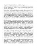 La problemática teórica de la economía de servicios