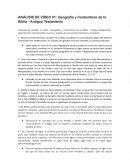 ANÁLISIS DE VÍDEO 01: Geografía y Costumbres de la Biblia - Antiguo Testamento