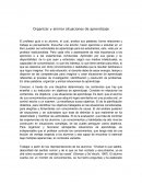 Organizar y animar situaciones de aprendizaje