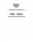 El Plan Operativo Institucional (POI) de la Municipalidad Provincial del Cusco (MPC)