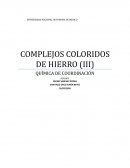 COMPLEJOS COLORIDOS DE HIERRO
