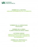 ANÁLISIS EXPERIMENTAL DE LA CONDUCTA