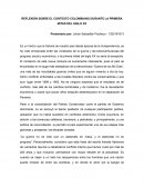 REFLEXIÓN SOBRE EL CONTEXTO COLOMBIANO DURANTE LA PRIMERA MITAD DEL SIGLO XX