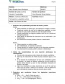 Estructura Molecular, Termoquímica y equilibrio químico