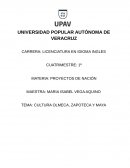 CULTURA OLMECA, ZAPOTECA Y MAYA