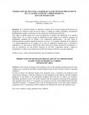 PRODUCCIÓN DE METANOL A PARTIR DE GAS DE SÍNTESIS PROVENIENTE DE LA GASIFICACIÓN DE CARBÓN RESIDUAL. ZONA DE SEPARACIÓN