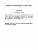 Artículos científicos.Los perros robot asesinos de Black Mirror ya son una realidad