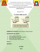 Informe de laboratorio. Los gases