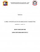 INVESTIGACION DE MERCADOS Y MARKETING