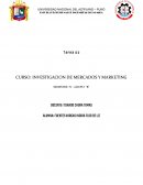 INVESTIGACION DE MERCADOS Y MARKETING