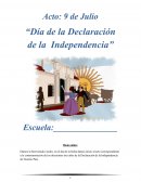 Acto: 9 de Julio “Día de la Declaración de la Independencia”