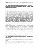 Planeamiento de la Operación (Explicación detallada de la gestión en cada proceso)