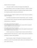 Ejemplo de informe de investigación