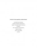 Practica 5: Calor especifico y cambio de base