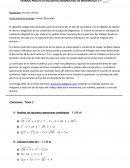 TRABAJO PRÁCTICO EVALUATIVO DIAGNÓSTICO DE MATEMATICA 1 º