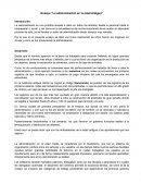 Ensayo “La administración en la edad Antigua”